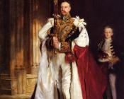 约翰辛格萨金特 - Charles Stewart, Sixth Marquess of Londonderry, Carrying the Great Sword of State at the Coronat